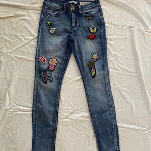Indigo Rein Patches Jeans